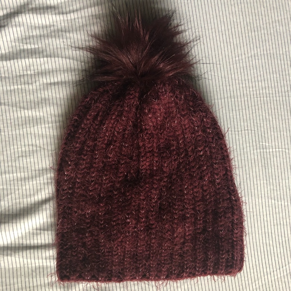 Maroon winter beanie